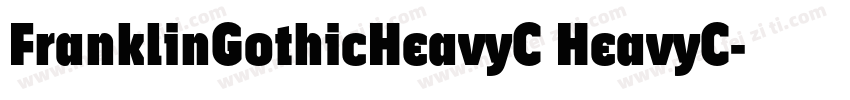 FranklinGothicHeavyC HeavyC字体转换